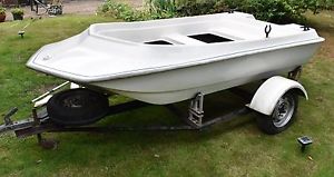 Boat and trailer fishing tender nice little boat very stable