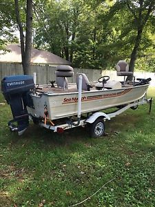 Alum bass fishing boat no reserve