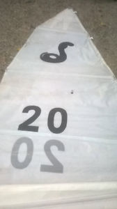 Cobra cat Main Sail genuine # 20 in good condition, no rips or frayed areas.