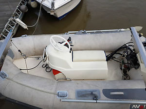 Avon 2.8m centre console rib with remote control mariner 10hp 2 stroke