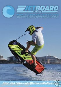 JetSurf. Jet powered motorised surfboards. Hire, Lessons, Sales. £150 for 1 hour