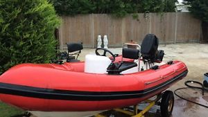 rib 30hp Mercury with centre console and galvanised trailer