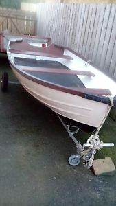 Fishing and or tender boat on launch trailer