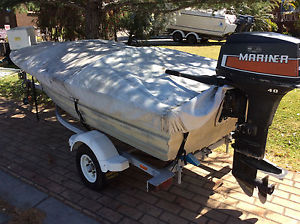 Quintrex Tinny 40hp Mariner and Boeing Trailer