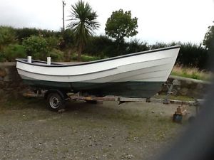 Boat for sale. 18ft Yorkshire Coble G.R.P. trailer,