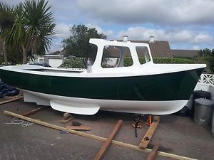 18 FT Plymouth Pilot New Build Project Fishing Boat Gentleman launch