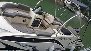 2014 Caravelle Razor deckboat pontoon boat no reserve!