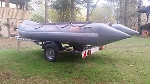 AVON S400 SPORTBOAT INFLATABLE , ON EXCELLENT SNIPE TRAILER