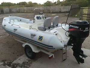 power boat/ribs/sbs/trailer/engine/outboard/motor/zodiac/75hp/fourstroke