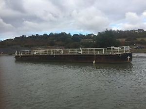 70ft x 13ft Flat Top Barge - Ideal conversion to liveaboard - houseboat