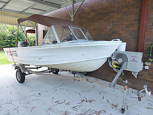 Quintrex Tinny 4.4m Fishabout Yamaha 40hp