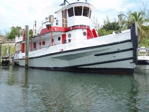 Tug Boat Live Aboard 72' All Steel Vessel Tugboat Livaboard