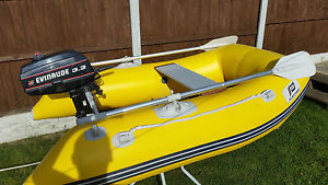 plastimo dinghy, With Evinrude 3.3hp outboard