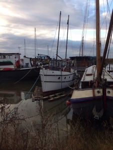 1927 'Maralia' 45ft Littleship Houseboat Liveaboard Project One of Two Remaining