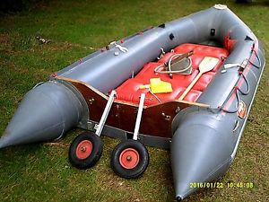 AVON S400 SPORTBOAT INFLATABLE , ON EXCELLENT SNIPE TRAILER