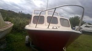 18ft fishing boat - Cabin Cruiser -  project,