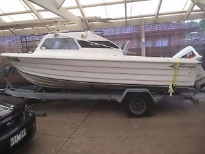 Savage Pacific 5.3 mtrs Halfcab fishing boat & Trailer