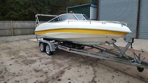 power boat/trailer/twin axel/boat/speedboat/outboard/engine