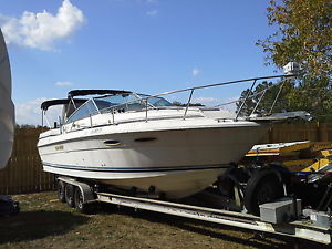 89 SeaRay 270 cabin cruiser boat