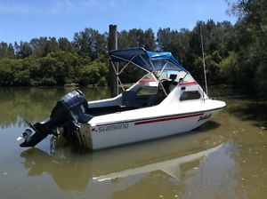 REDUCED 4.5m Half Cabin Cuddy Cabin Runabout Boat Yamaha 4 Stroke 2006