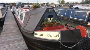 Liveaboard 40' all steel Narrowboat for sale, with moorings.