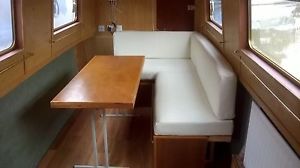 Narrowboat L shape dinette , upholstery , settee ,