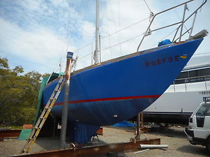 BORO TEMPTRESS-34 ft-STEEL-SAILING YACHT-20hpYANMAR DIESEL-WORKING IN GOOD ORDER