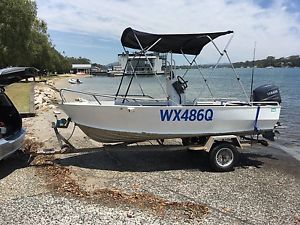 Centre Console, 4.9m alum plate hull, Yamaha 60hp 4 stroke only 170hrs !!!