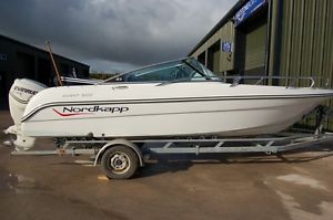 NORDKAPP 600 AVANT SPORTS BOAT WITH EVINRUDE 130 E-TEC OUTBOARD MOTOR