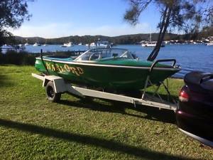 Ramsay Lynx Clinker Classic Muscle V8 Ski Boat Holden 308 Not Lewis Chev