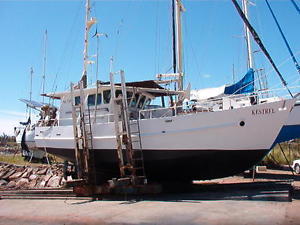 Yacht, John Pugh 38 damaged 5lw gardner, diesel genset, ketch furling main