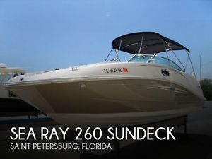 2007 Sea Ray 260 Sundeck