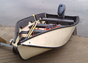 PORTA-BOTE (BOAT) 12 ft. GENESIS III SERIES WITH 5H.P. YAMAHA MOTOR (AS NEW)