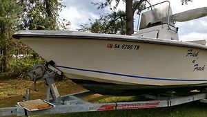 Sea Lion 21.5 foot center console boat, 150hp V-6 motor and tandem axle trailer