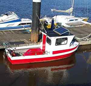 19 ft fibre glass diesel fishing boat