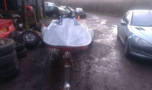 Rhyl marine project speed boat, power boat trailer and engine