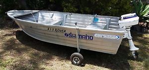 Aluminium Boat 10ft 310 Rover Allycraft boat 4hp Evinrude