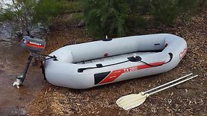 Sevylor Inflatable boat 2.8m mariner 2hp