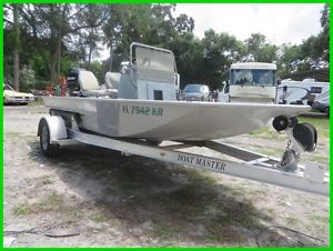 1999 SCANDY WHITE ALUMINUM 14' FLATS BOAT w/08 MERCURY 60HP 4 STROKE