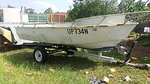 Boat and Trailer for parts or repair, Tinny, Aluminium Boat