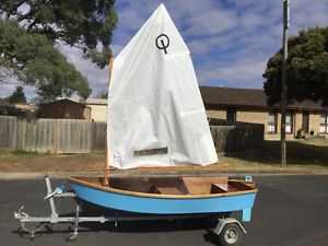 Boat yacht dinghy fishing, Argie10 brand new home built from Dudley Dix plans .