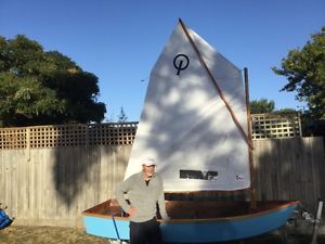 Boat yacht dinghy fishing, Argie10 brand new home built from Dudley Dix plans .