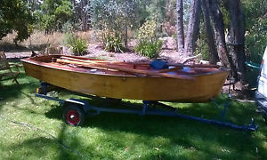 Heron sailboat and trailer