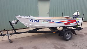 FISHING BOAT STACER 3.5 WITH 9.9 OUTBOARD