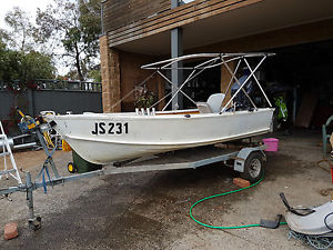 Aluminium Boat, Tinny, Trailer, 30hp Yamaha, Bimni