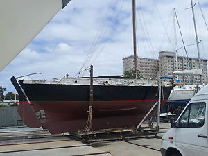 Colin Archer design 34 foot gaff rigged timber ketch / yacht.