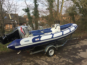 2005 Avon Adventurer 560 RIB with Mariner 100 4-stroke & trailer