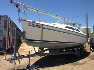 25' Catalina 250 Sail Boat and Trail Rite Trailer CURRENT AND NEW TAGS