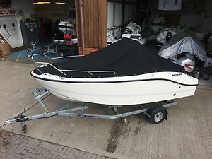 QUICKSILVER ACTIV 455 OPEN + MARINER F60 ELPT EFI + ROAD TRAILER - IN STOCK NOW