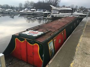 Quirky 45 ft liveaboard houseboat Narrowboat project REDUCED